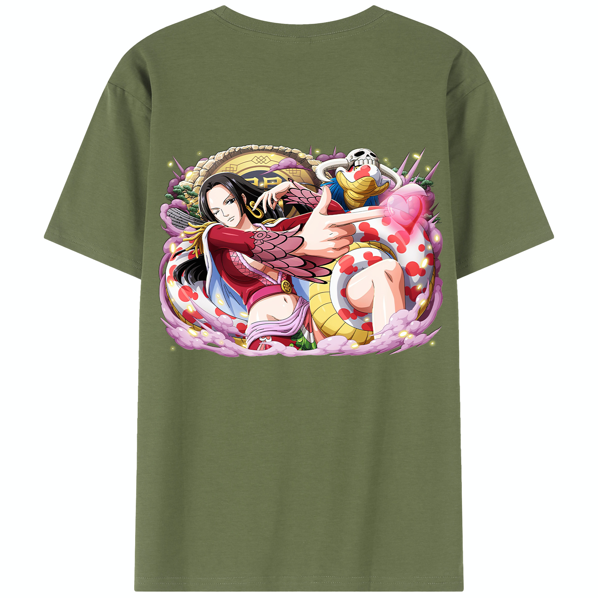 ワンピース ボア・ハンコック ONE PIECE Boa·Hancock 綿100％半袖Tシャツ（背面プリント）